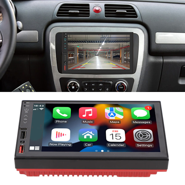 7in Car Multimedia Player with Backup Camera Double Din HD Support Carplay Bluetooth Mirror Link Aux for Android Auto