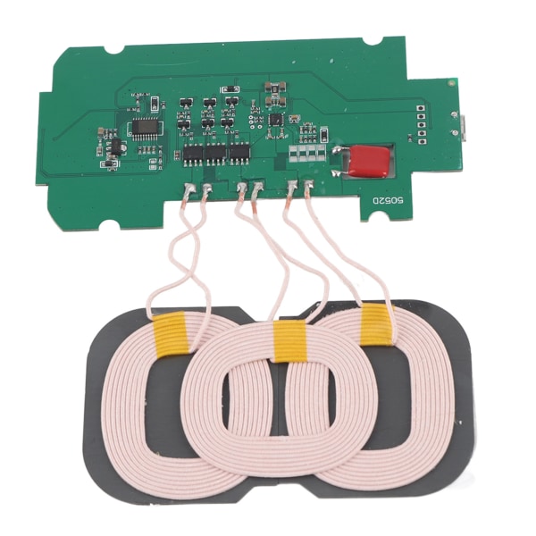 Trådløs kretskort spole DIY 3 spoler sendermodul trådløs lademodul 5V 2A