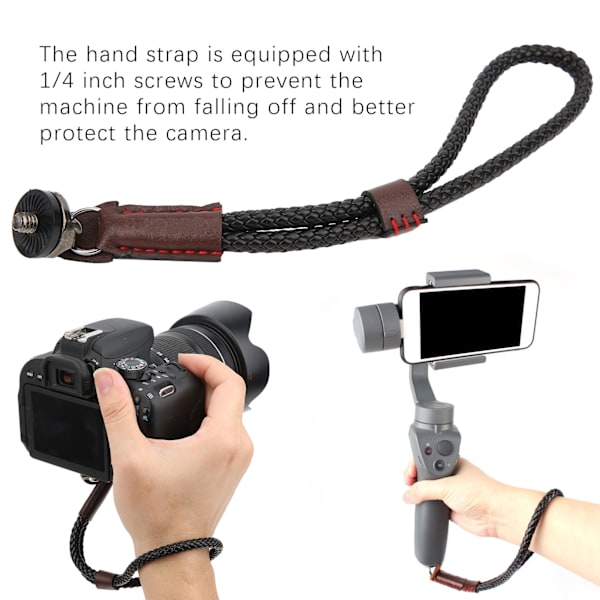SUNNYLIFE PU Nahkainen Turvallisuusrannehihna Lanyard Rannehihna Lisävarusteet Insta360 ONE X2:lle