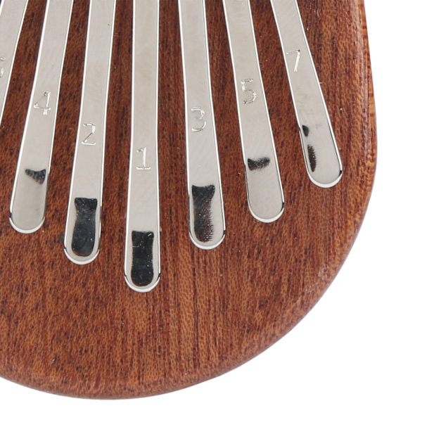 8 Tone Kalimba Tommelfingerklaver C Nøgle Mini Bærbar Mahogni Musikinstrument Legetøj Gave Oval