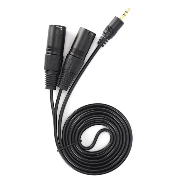 Mikrofonikaapeli 3,5 mm liitin - Dual XLR urosadapteri Yhdysjohto Patch-kaapeli