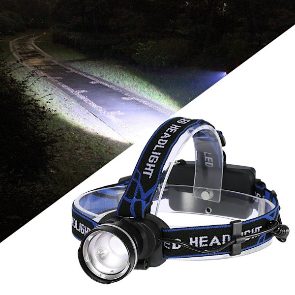 LED Fisheye-strålkastare Ultra Bright Fiske Cykling Huvudlampa 10W H