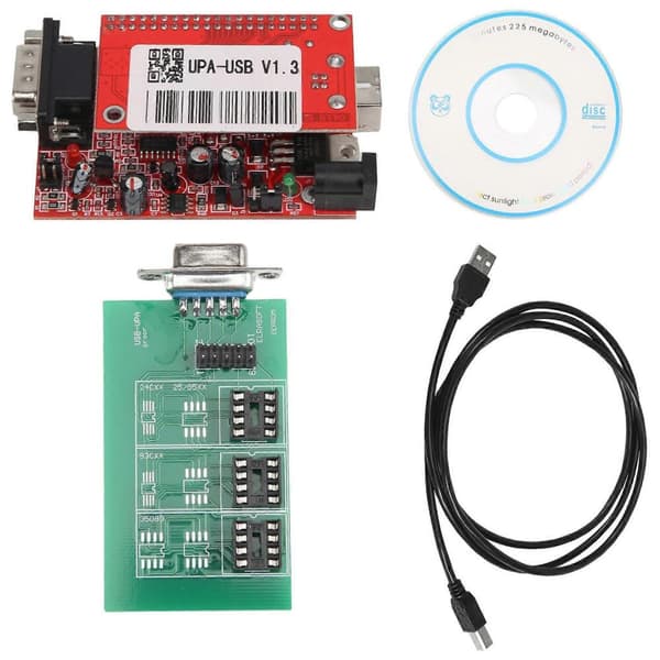 GETIT Upa Usb Programmer Diagnostisk Verktøy Upa-Usb Ecu Programmerer Upa Usb V1.3 med Adapter Kompatibel med 2013 Versjon Hovedenhet