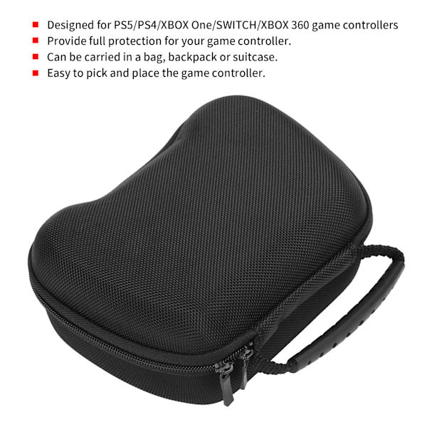 Bärbar Gamepad Skyddande Väska för PS5 Spelkontroll Förvaringsväska Lätt Bärväska