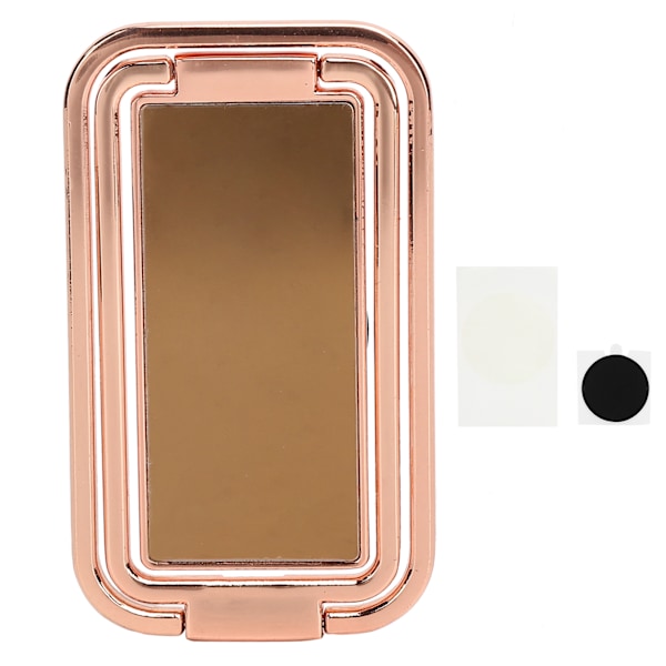 Finger Ring Mobiltelefon Hållare Stativ 360° Rotation Metall Ring Spänne MultiAngle Hand Grip(Rose Gold )