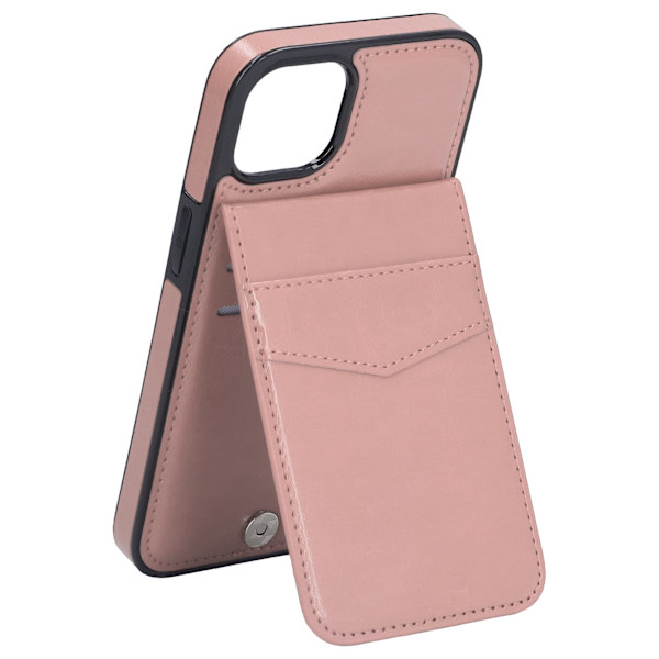 6,1-tums telefonfodral kompatibelt med iPhone 13 PU-läder plånboksfodral med magnetlås skyddsfodral med klipphållare