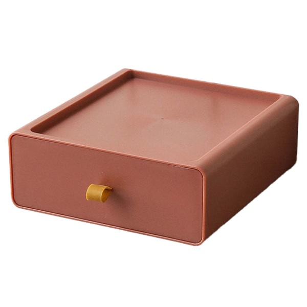 Skrivebordsarrangør, Stablebare oppbevaringsskuffer, for sminkeoppbevaring Bad Organisering Tilbehør, 1 Skuffer, 21*20*8cm