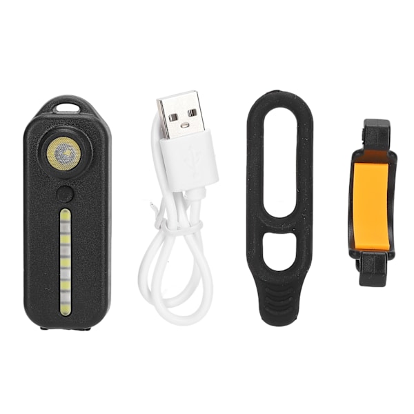 LED-advarselsskulderlys IPX3 USB-lading sykkelbaklys w