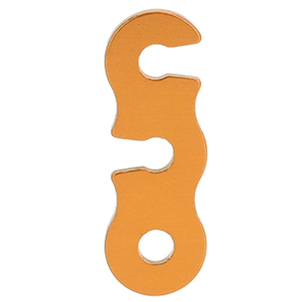 10 stk. telttovstangsstopper i aluminiumlegering, justerbar, 3 huller, åben ende, snorelås, vindrebsspænde S