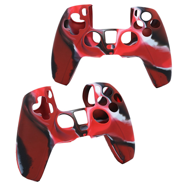 2 st Gamepad skyddande skal kamouflage silikonfodral hud för PS5 spelkontroll