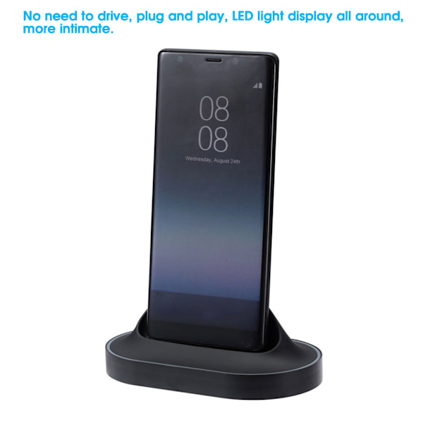 Type-C til HDMI til Dex Station opladningsbase 4 i 1 koncentrator til Samsung S9/S8/Note8