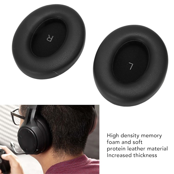 Sennheiser Momentum 4 Wireless -kuulokkeiden proteiininahasta valmistetut korvapehmusteet