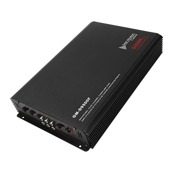Bilforstærker 6800W 4-kanals aluminiumlegering subwoofer højttalerforstærker 12V