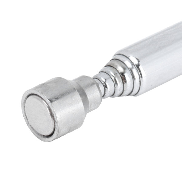 Teleskopisk magnet LAN‑5006 i rustfrit stål, 2lb permanent magnet pickup pen værktøj, sølv
