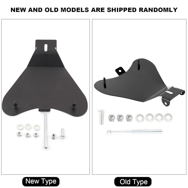 Stål Motorcykel Sæde Fjeder Baseplade Beslag Montering Holder Kit Passer til Bobber Chopper