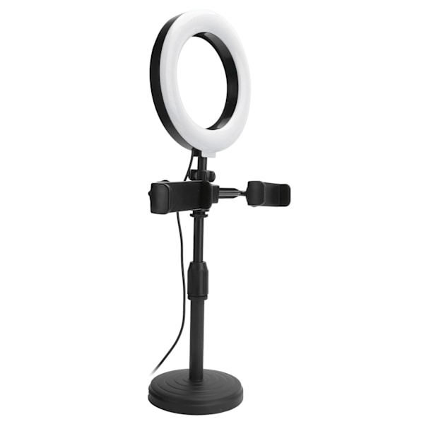 Mobiltelefon 2 stk. Clips Stativ med 6in LED Ring Light Fyldlys Beslag til Live Stream