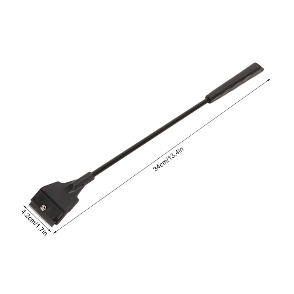 Akvariealg skrapa 5 utbytbara blad Lättvikts akvarium skrapa rengöring för glastank smal mun standardtyp 34cm