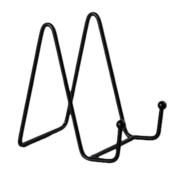 Pladestel til udstilling - Pladeholder Display Stand + Metalrammeholder Stand til billede, dekorativ plade, bog, fotostaffeli (2 pakke)