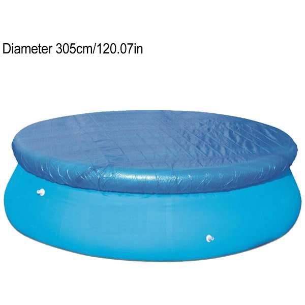 Solpoolskydd, Runt Poolskydd för Ovanjordspooler, Vattentätt & UV-beständigt, PVC-flätat PE-material, Reducerar Vattenavdunstning,