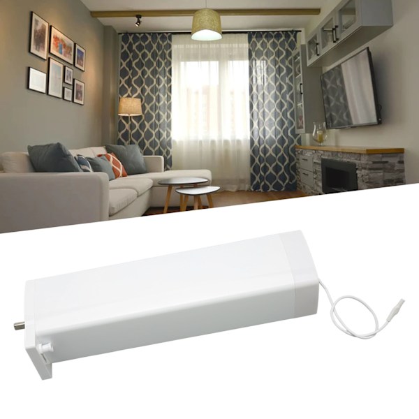 Elektrisk gardinmotor intelligent aluminium lavt støy stemmestyrt gardinmotor for Tuya 100‑240V EU-plugg