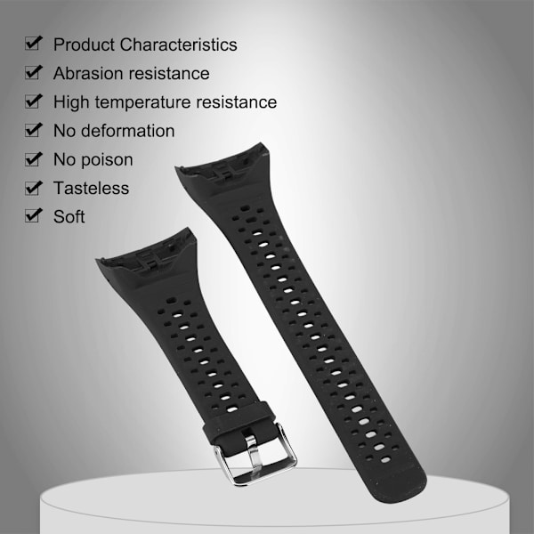TPE-material handledsrem för handledsband för POLAR M400-klocka (svart)