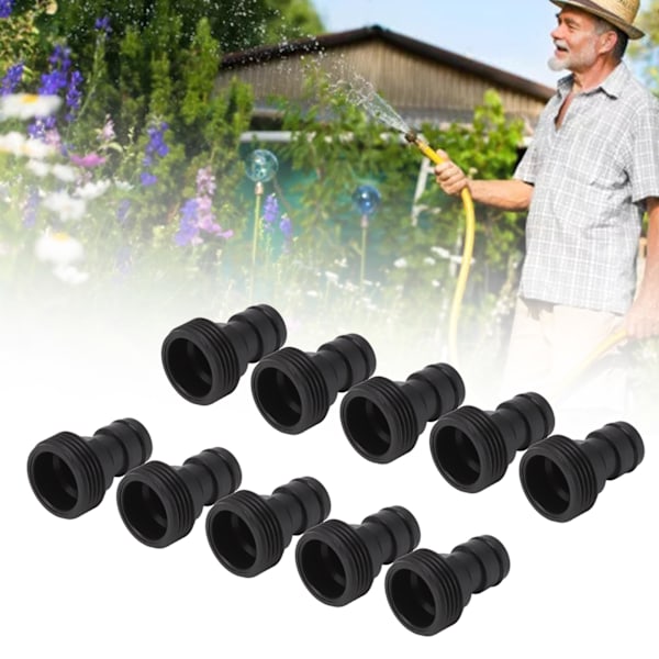 10 kpl hana-liitin G3/4 uroskierre 25 mm pikaliitin nippeli letkun pikaliitin muovi