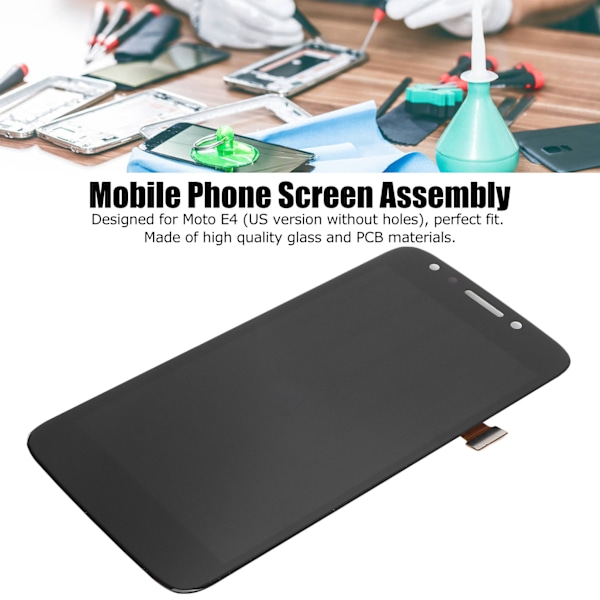Puhelimen näytön vaihto-osat Moto E4:lle (US-versio) LCD-näyttö kosketusnäyttö