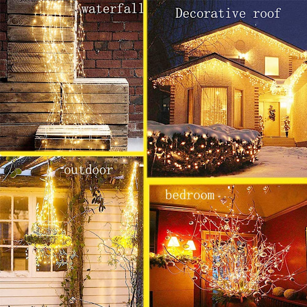 2-pack solcellslampor för utomhusbruk, 6 LED solcellslampor för trädgård