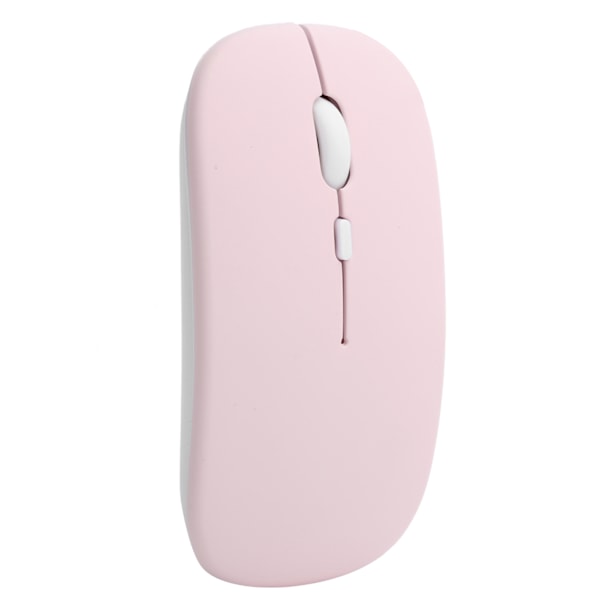 Rosa trådlös mus Bluetooth 5.0 2-läges tyst bärbar datortillbehör 2.4GHZ