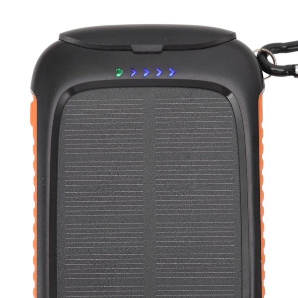 IP65 Vattentät Laddare, USB C Snabbladdning, Portabel Solcellsladdare 20000mAh med Högkapacitets Externt Batteri, Dubbel LED-Ficklampa för