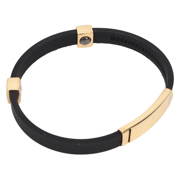 Silikonarmband Statiskt förebyggande handledsband Eliminera kroppsstatiskt handledsband Guld och svart