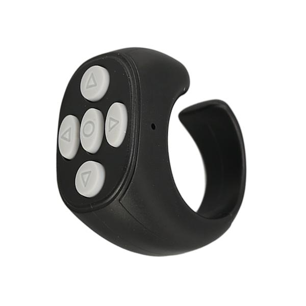Smart Ring Controller Bluetooth 5.3 Trådløs Fjernkontroll Sidevender for Tik Tok Elektronisk Bok Svart