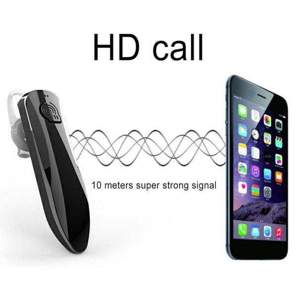 Trådlöst Bluetooth Headset för Bil 4.1 Lång Standbytid Hörlurar Mini Handsfree Hörsnäcka med Mikrofon