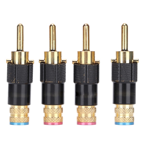 Preffair BA1410 Banana Plugs 24K Gold Plated HIFI Banana Speaker Plug for Audio and Video Receiver and Sound Systems