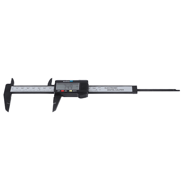 150mm Sort Elektronisk LCD-Display Vernier Caliper Lineal Gauge Skrivemåleværktøjer