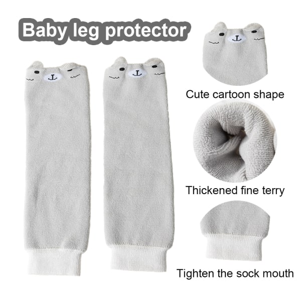 6 par baby toddler leggvarmere knebeskyttere for kryping K