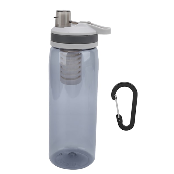 Säker Dricksvatten Portabel Filtrerad Vattenflaska, Ihålig Fibermembran Vattenrenare för Camping Vandring Nödsituation (770ml)