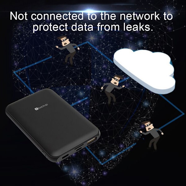 Bärbar telefonbackup APP Online direktdelning 5000mah Bilder Videor Backup Memorizer