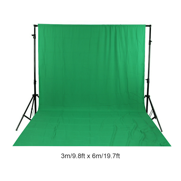 3x6m Valokuvaustausta Vihreä Tausta Chromakey Taustakangas Valokuvastudio Video