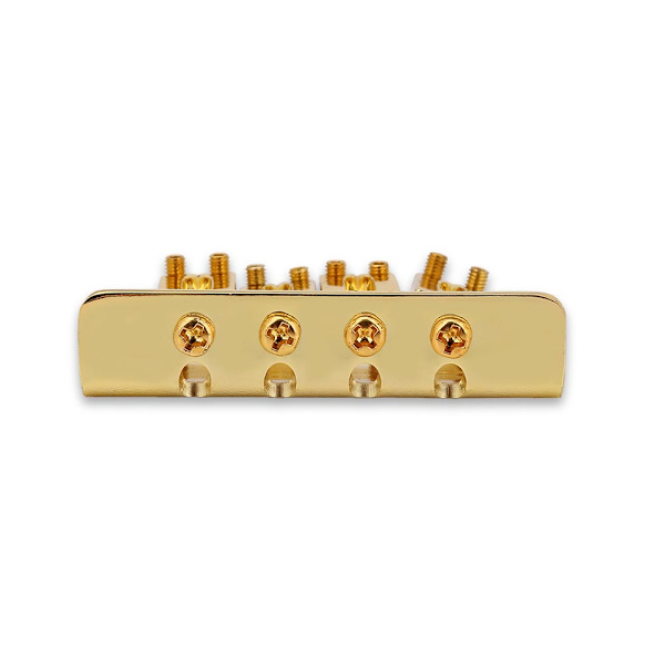 4-strengers fast bro med utskiftbare deler for Cigarbox elektriske gitarer Bass Ukulele (gull)