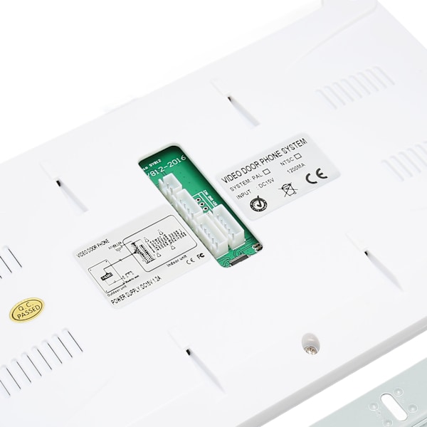 Video dörrtelefon dörrklocka 7 tum färg TFT LCD nattvision video intercom monitor för hemsäkerhet 100‑240V EU-kontakt