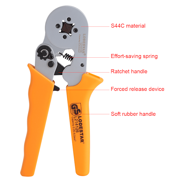 LODESTAR Praktiske Mini Holdbare Terminal Crimping Tang Tråd Kabel Cutter Værktøj