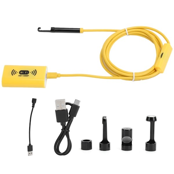 8mm HD 1200P IP68 Vattentät WIFI Endoskop Trådlös Inspektionskamera för iOS/Android2m/6.6ft
