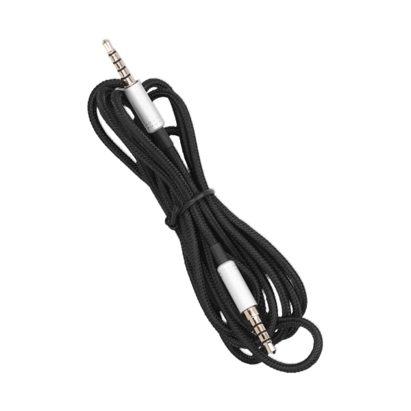Flettet ledning spillhodesett lydkabel 3,5 mm plugg for Logitech Astro A10 A40 hodetelefoner