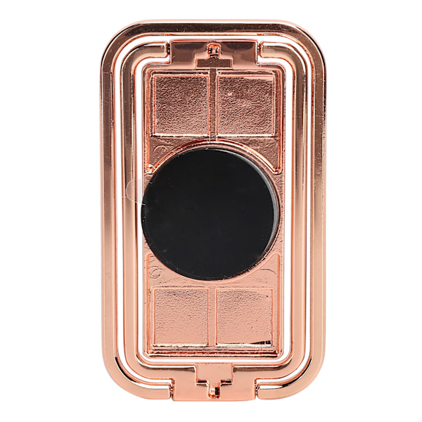 Finger Ring Mobiltelefon Hållare Stativ 360° Rotation Metall Ring Spänne MultiAngle Handtag(Rose Gold )