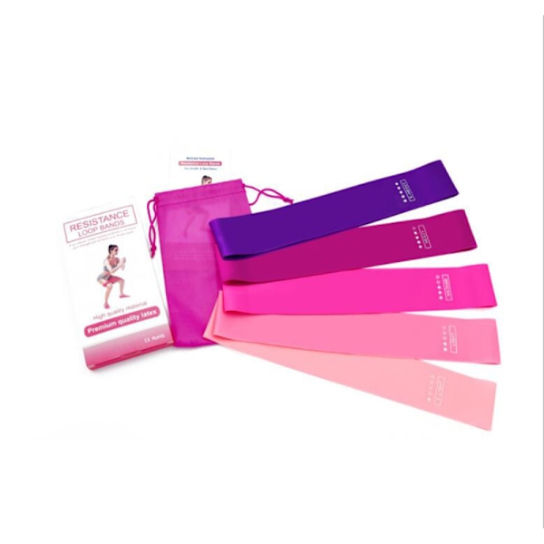 Motståndsband Set, Portabel Träningsutrustning för Helkroppsövningar med Hög Elasticitet och Giftfri Naturlatex, Idealisk för Inomhus och