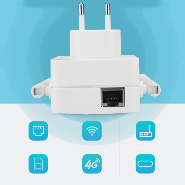 300Mbps kaksoisantenninen WiFi-laajennin toistin langattoman verkon signaalinvahvistin (EU)