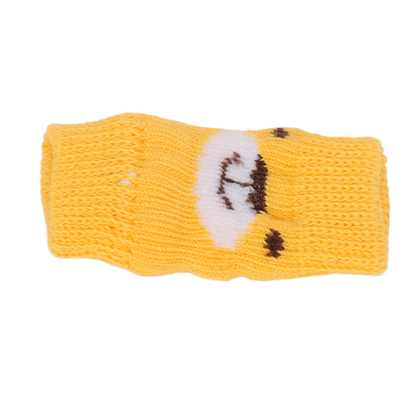 4 st Hundarmbågsskydd Cartoon Bear Mönster Leder Skydd Smuts Resistent Husdjur Hund Armbågsskydd M
