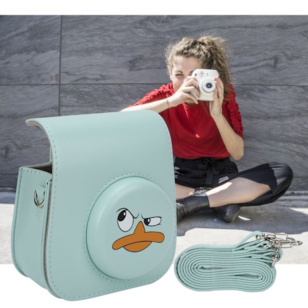 PU læder AntiDrop tegneserie skulder beskyttende kamerataske til Instax mini11/8/9