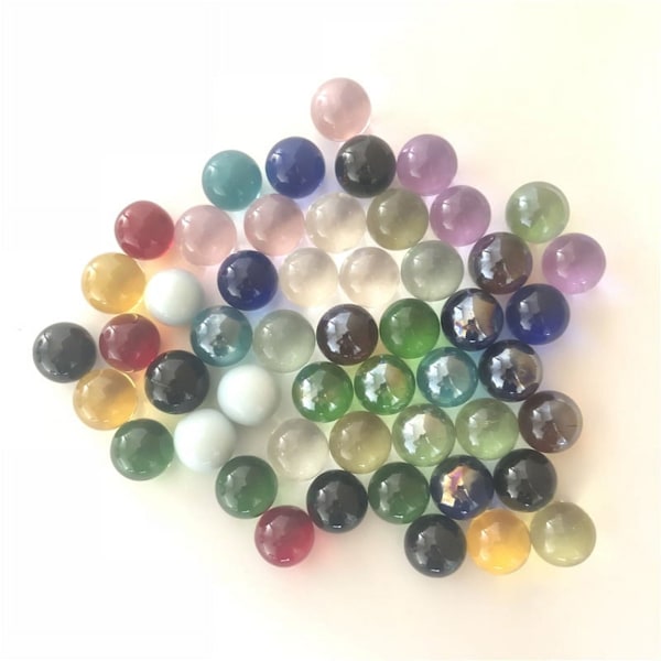 Marmor Glas Krystal Kugle 16mm Glas Kugle Perler Brikker 1.6cm Akvarium Dekoration Tilbehør Perler - Walmart.com
